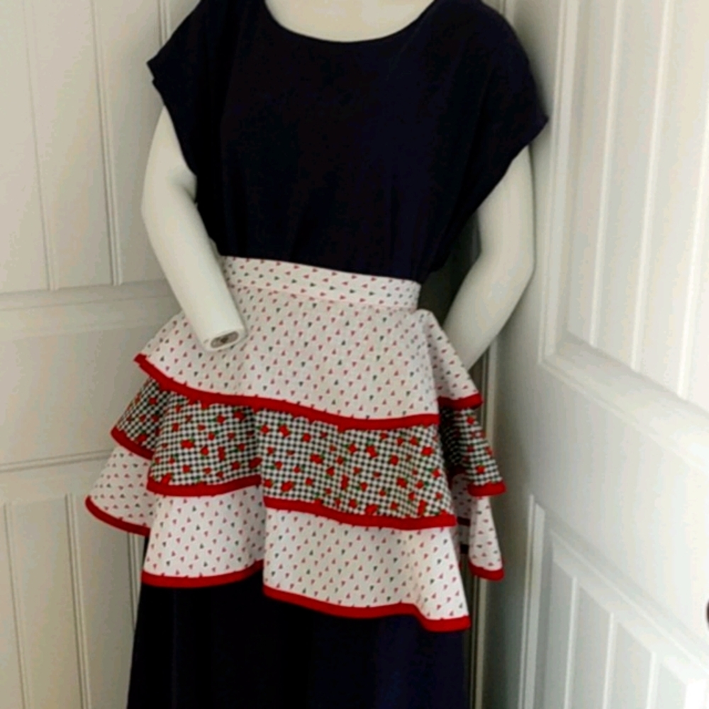 Vintage Look Handmade Sewn Apron